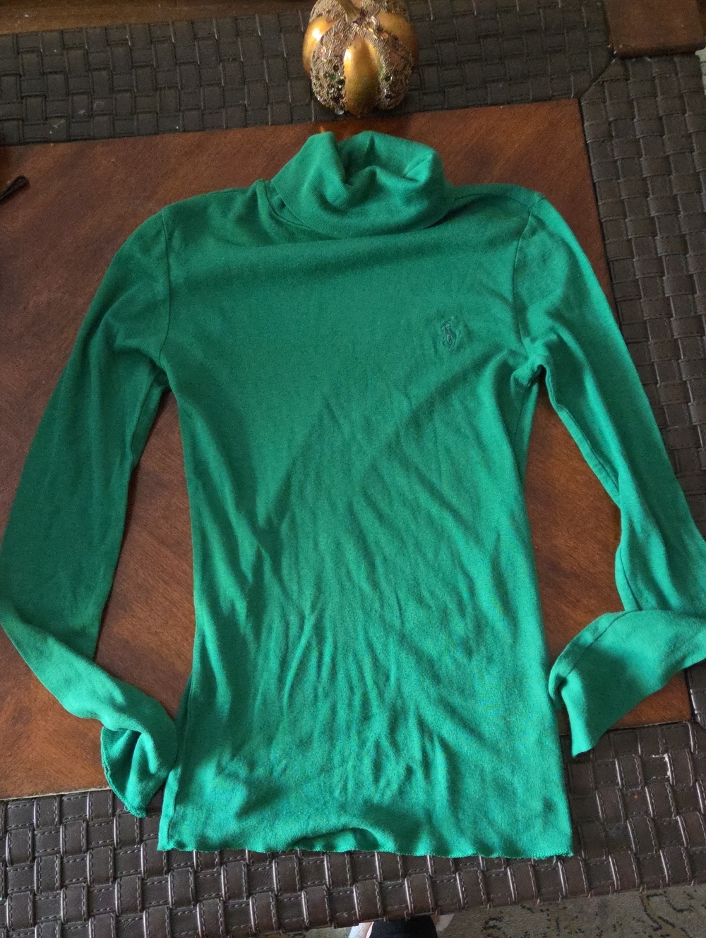 Ralph Lauren Emerald Green Turtleneck Sweater